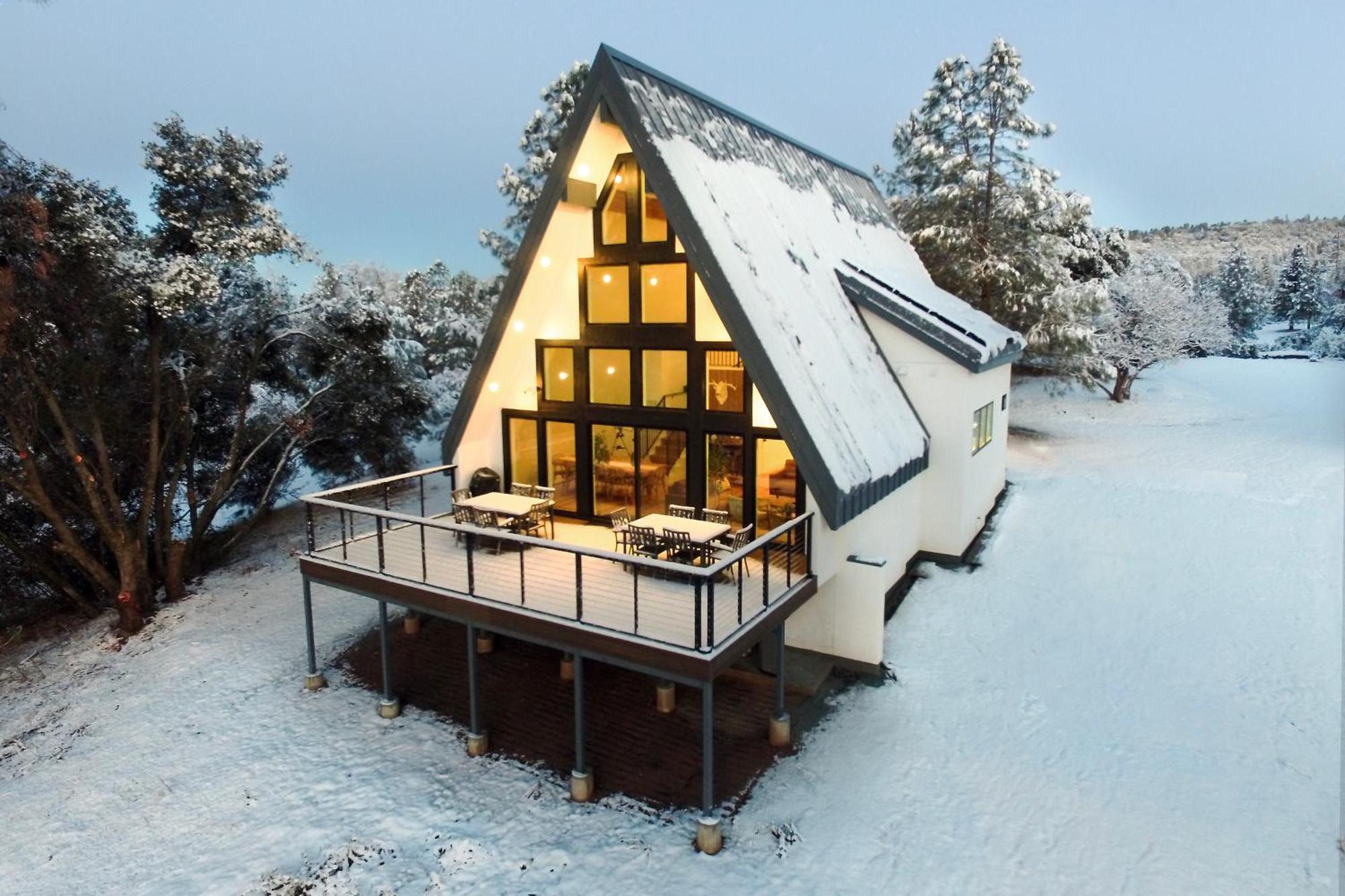 High End A-Frame - Hot Tub - Awesome Views - Yosemite - Electric Vehicle Friendly - Sleeps 10 Villa Oakhurst Exteriör bild